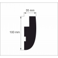 10 Meter Stuckleiste für indirekte Beleuchtung Profil LED Kasten XPS OL-6 Weiß